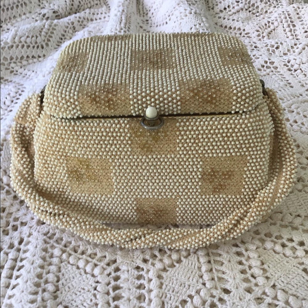 Rare Vintage Lumared Petite Bead Box Bag Purse Gem